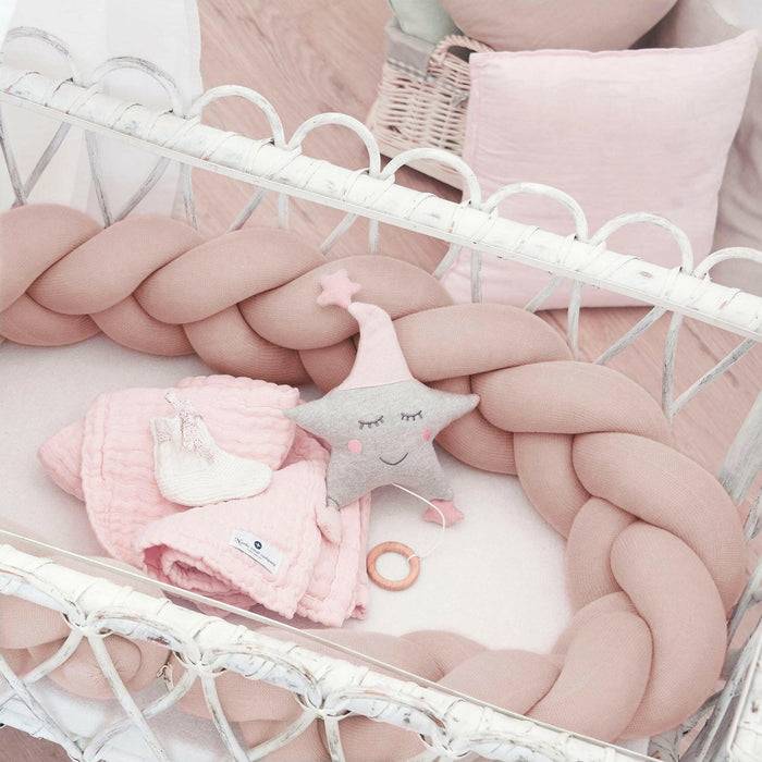 Nordic Coast Company Bettschlange geflochten Rosa Strick XL Online Shopping