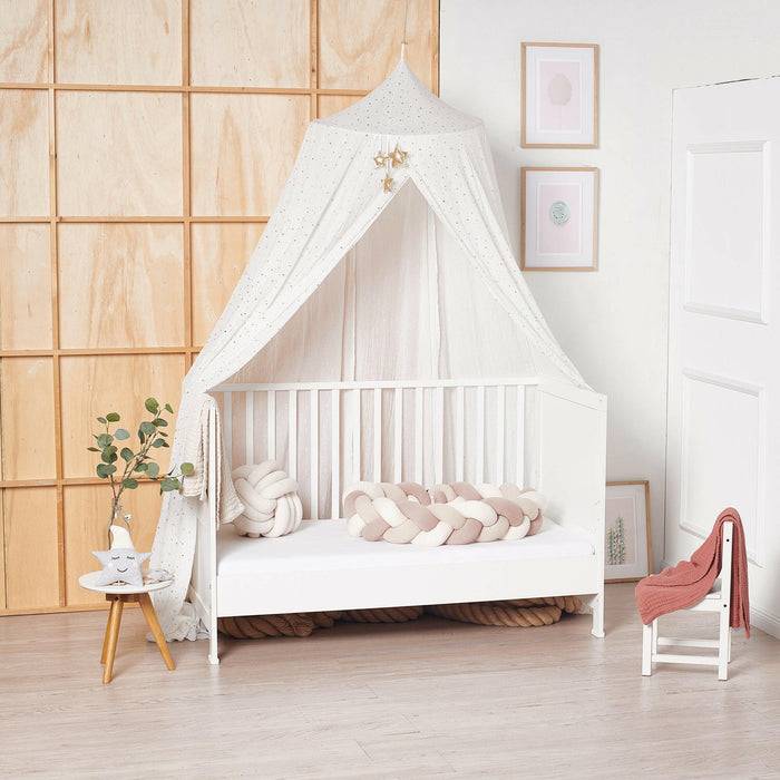 Nordic Coast Company Bettschlange geflochten Trio Altrosa Cyber Monday