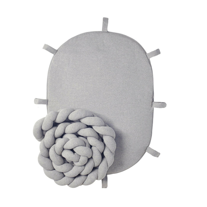 Nordic Coast Company Baby Nest geflochten Grau Muttertagsangebot