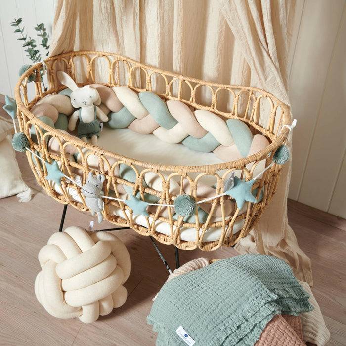 Nordic Coast Company Bettschlange geflochten Trio Mint Exklusive Angebote