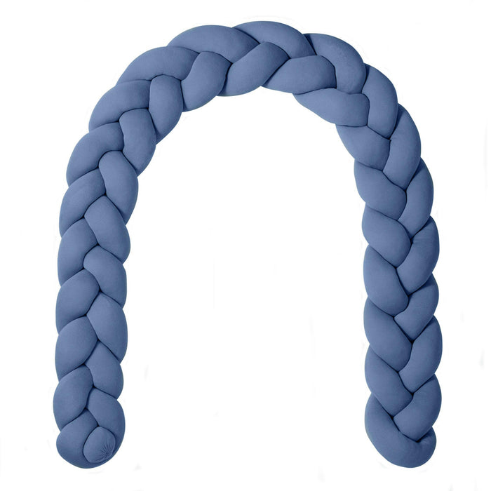 Nordic Coast Company Bettschlange geflochten Blau Jersey Neuheiten