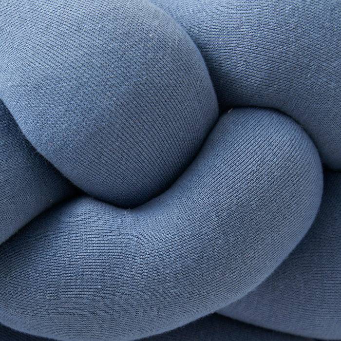 Nordic Coast Company Bettschlange geflochten Blau Jersey Neuheiten