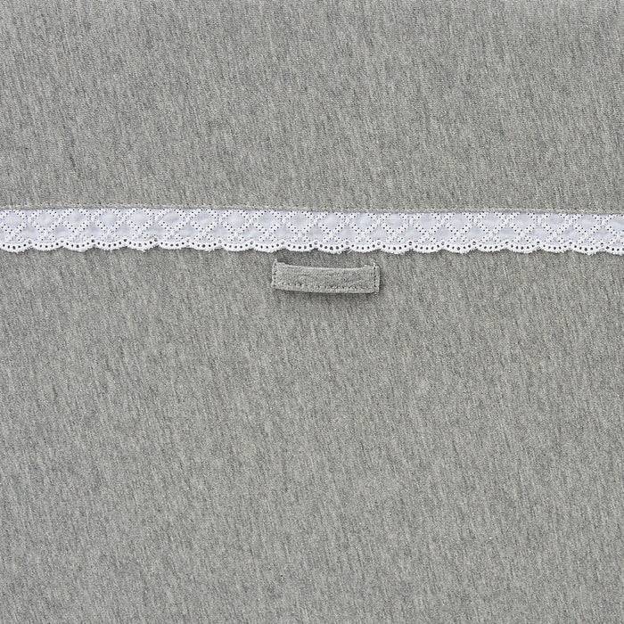 Nordic Coast Company Baby Bettnestchen Grau Spitze Kostenlose Rückgabe