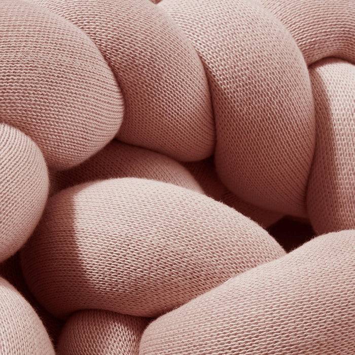Nordic Coast Company Bettschlange geflochten Rosa Strick schmal Bis zu 60% Rabatt