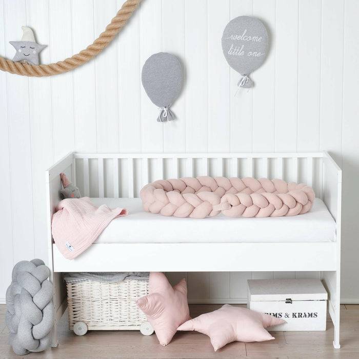 Nordic Coast Company Bettschlange geflochten Rosa Strick schmal Bis zu 60% Rabatt