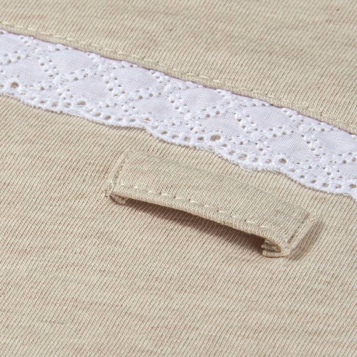 Nordic Coast Company Bezug Wickelauflage Beige Spitze Kostenloser Versand international