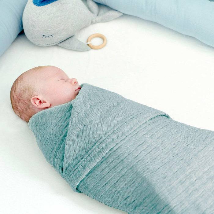 Nordic Coast Company Musselin Decke Jade Grün Fabrikladen