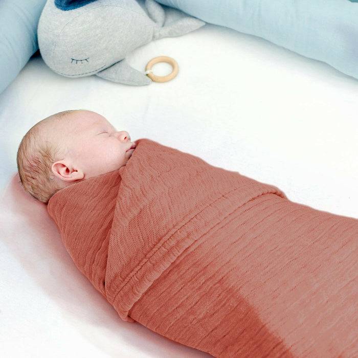 Nordic Coast Company Musselin Decke Kupfer Rot 50% Rabatt für begrenzte Zeit