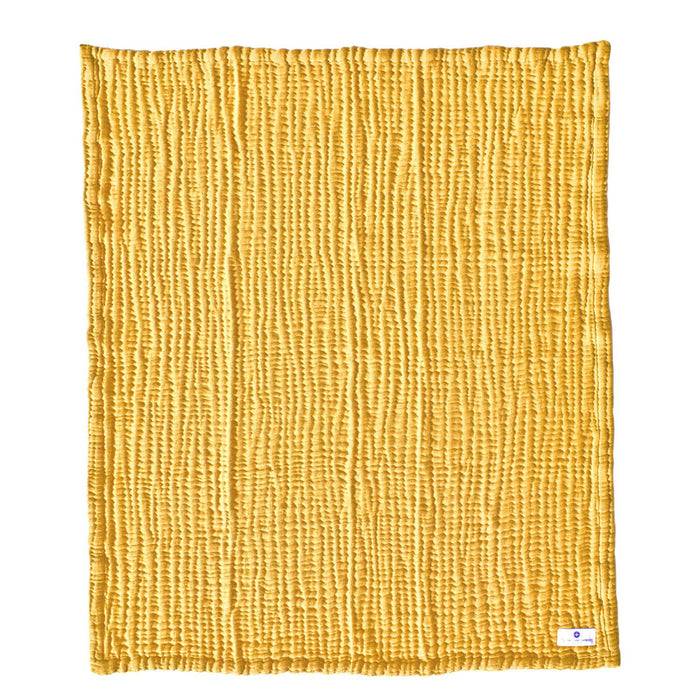 Nordic Coast Company Musselin Decke Curry Gelb Auslauf