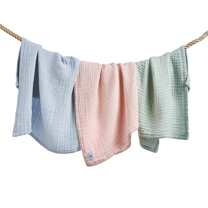 Nordic Coast Company Musselin Decke Blau Online Shopping