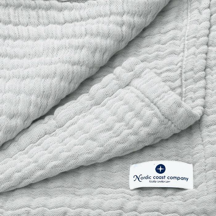 Nordic Coast Company Musselin Decke Grau Large Preisnachlass