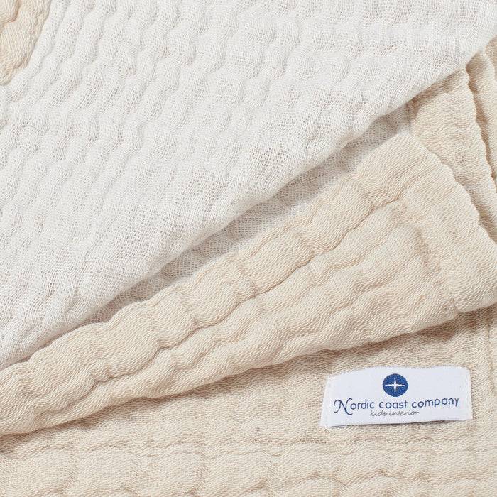 Nordic Coast Company Musselin Decke Natur Weiß Cyber Monday
