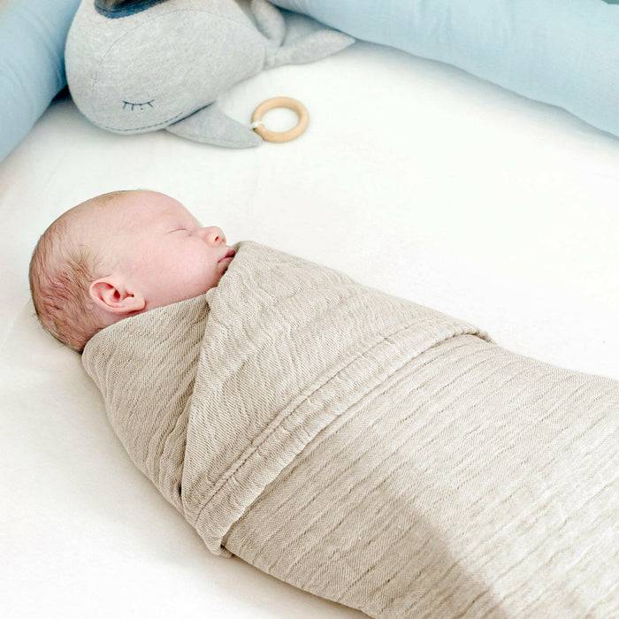 Nordic Coast Company Musselin Decke Natur Weiß Cyber Monday