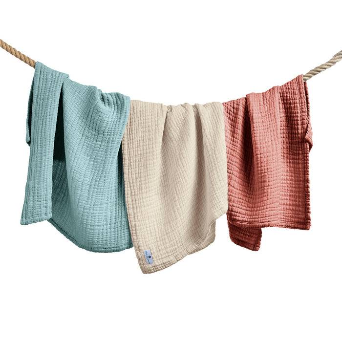 Nordic Coast Company Musselin Decke Natur Weiß Cyber Monday