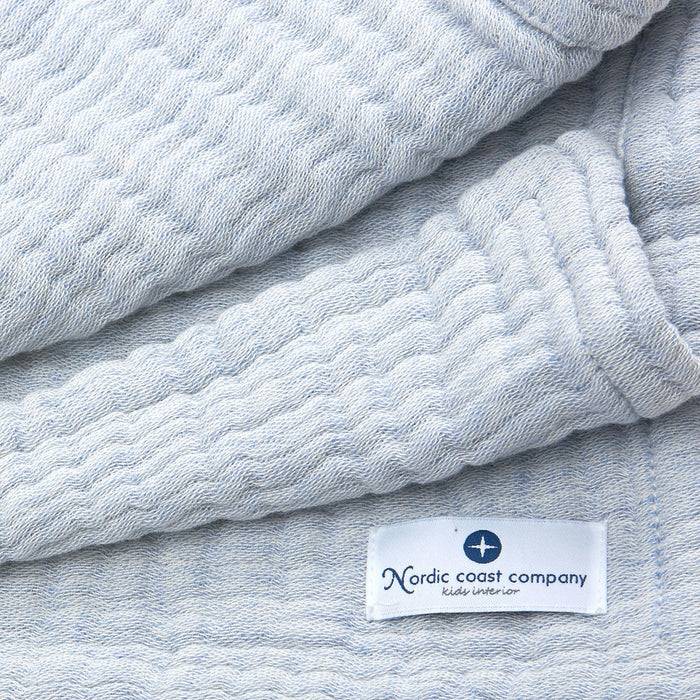 Nordic Coast Company Musselin Decke Blau Large Osterangebot