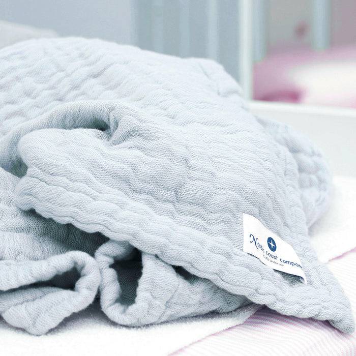 Nordic Coast Company Musselin Decke Blau Large Osterangebot