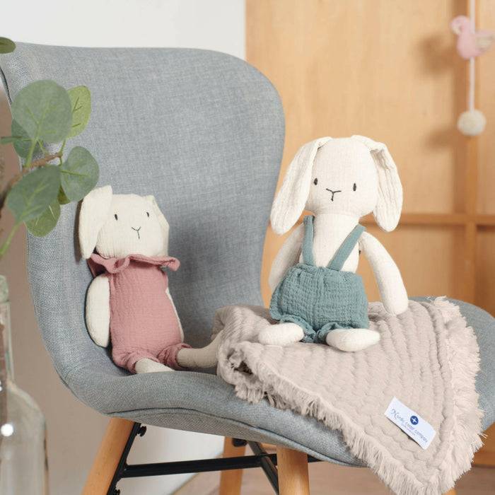 Nordic Coast Company Musselin Fransendecke Beige Heißer Verkauf