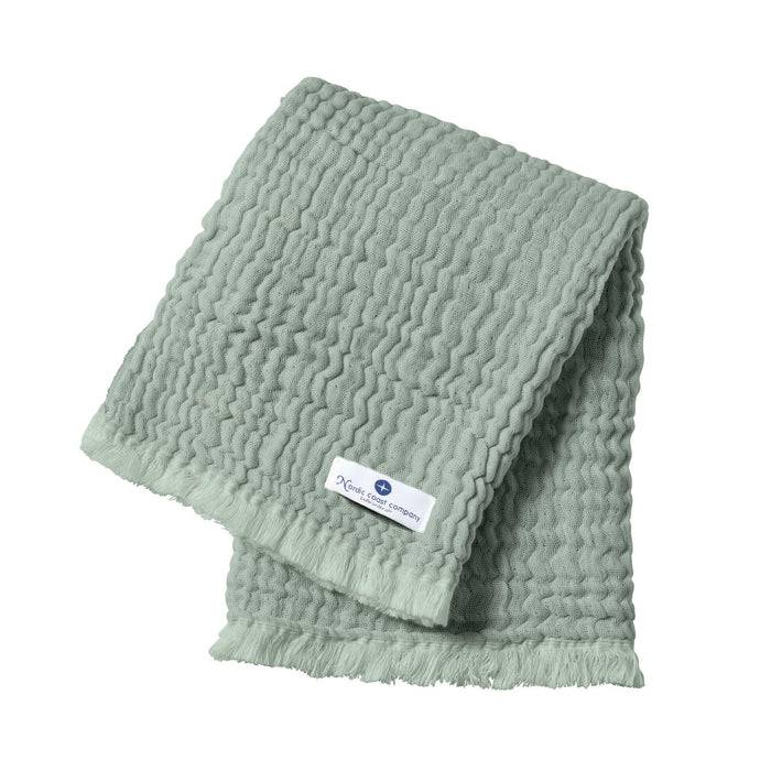 Nordic Coast Company Musselin Fransendecke Mint Neueste Mode