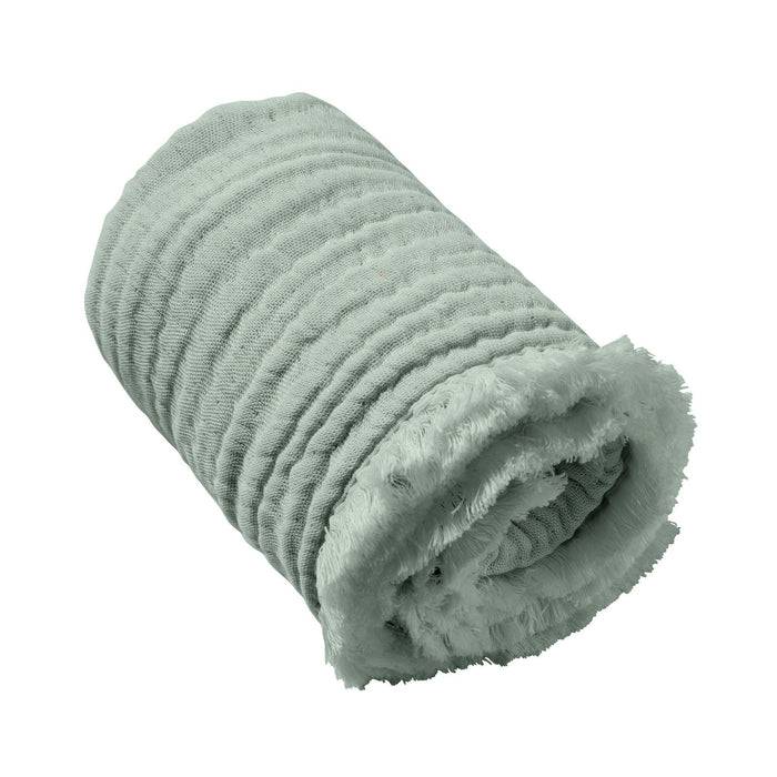 Nordic Coast Company Musselin Fransendecke Mint Neueste Mode