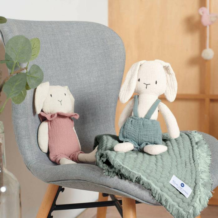 Nordic Coast Company Musselin Fransendecke Mint Neueste Mode