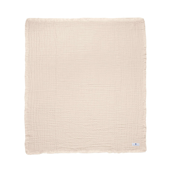 Nordic Coast Company Musselin Fransendecke Puder Online Outlet