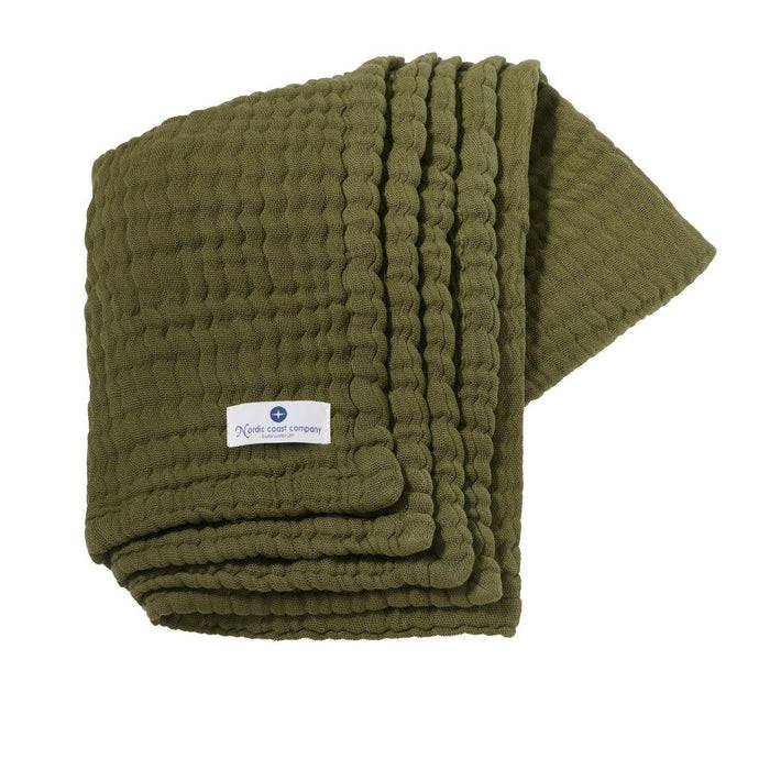 Nordic Coast Company Musselin Decke Oliv Zeitlich begrenztes Angebot