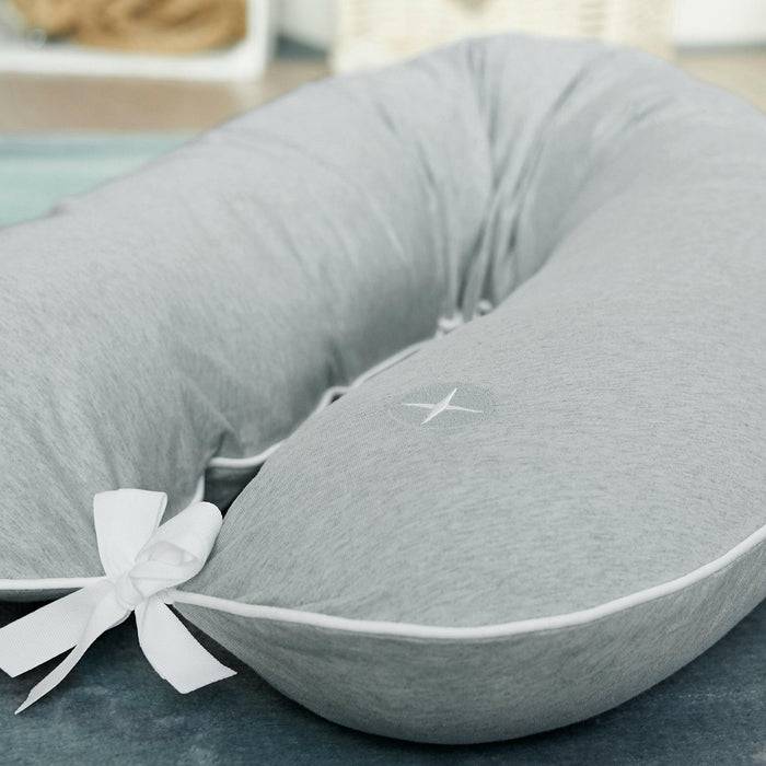 Nordic Coast Company Stillkissen Bezug 180 cm Grau Exklusive Angebote