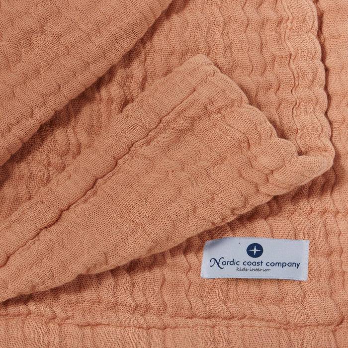 Nordic Coast Company Musselin Decke Karamell Blitzangebot