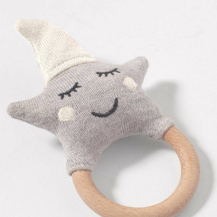 Nordic Coast Company Baby Rassel Stern Natur Kauf eins, bekomm eins gratis