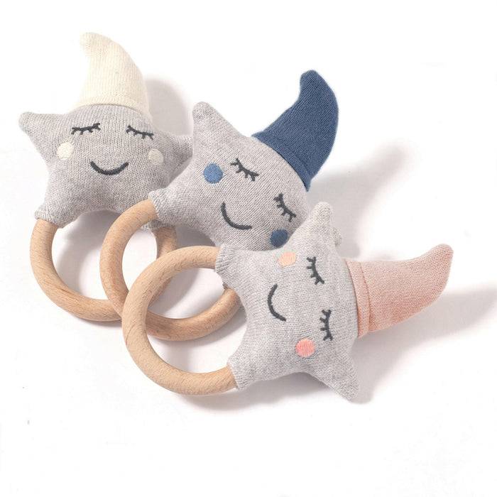 Nordic Coast Company Baby Rassel Stern Natur Kauf eins, bekomm eins gratis
