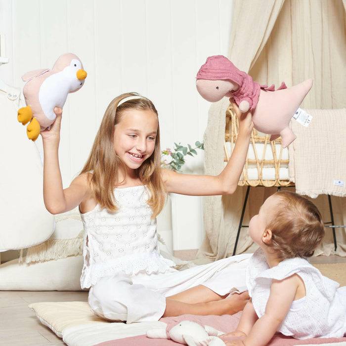 Nordic Coast Company Spieluhr Baby Pinguin Rosa Kostenlose Rückgabe