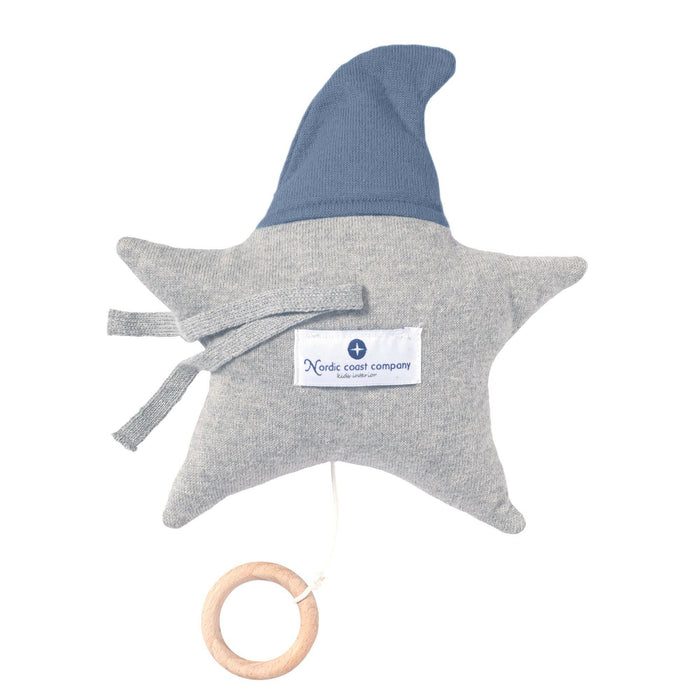 Nordic Coast Company Baby Set "Stern" Spieluhr + Rassel Blau Zeitbegrenzte Promotion