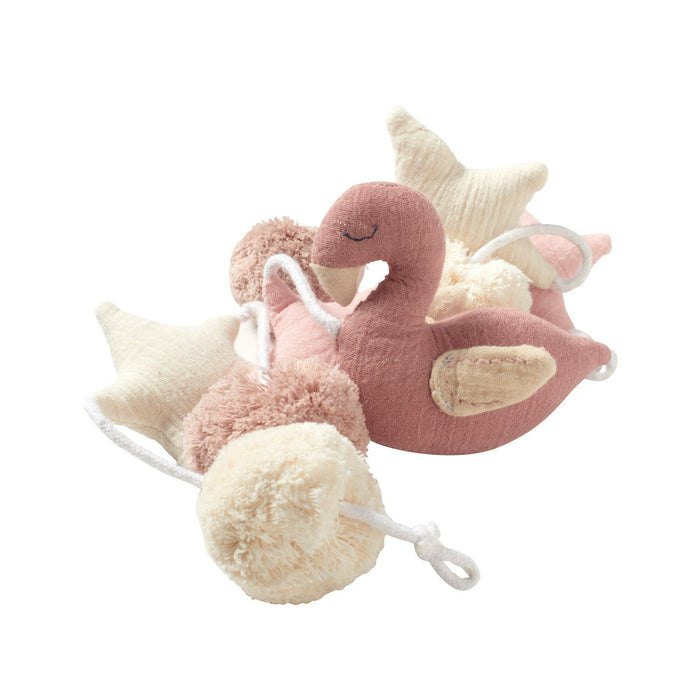 Nordic Coast Company Wandgirlande Musselin Schwan Large Sonderangebot der Fabrik
