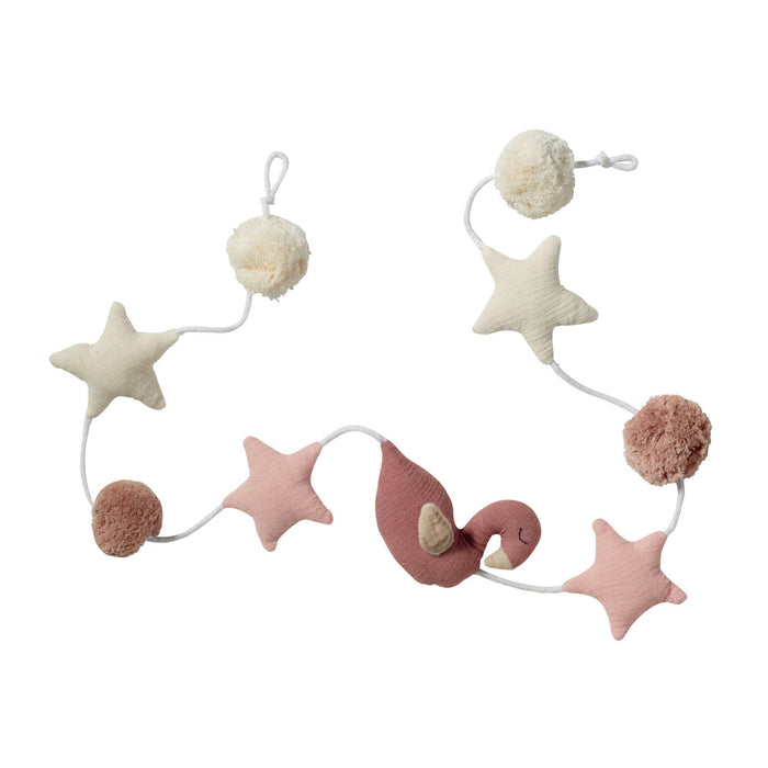Nordic Coast Company Wandgirlande Musselin Schwan Large Sonderangebot der Fabrik