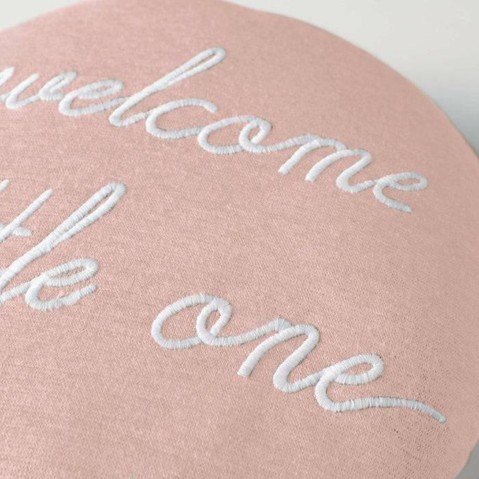 Nordic Coast Company Ballon-Kissen "Welcome Little One" Rosa Nur noch ein Tag übrig