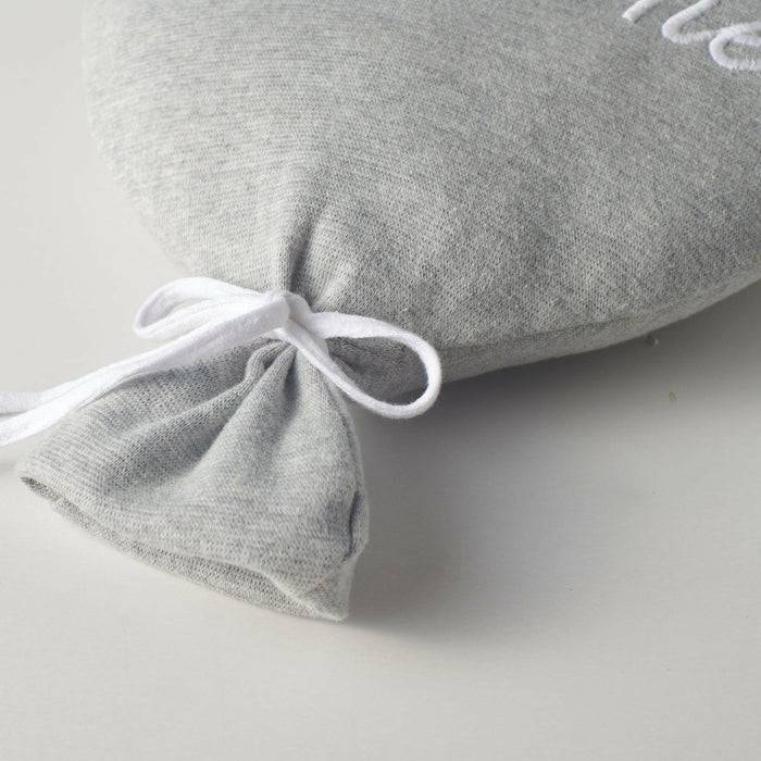 Nordic Coast Company Ballon-Kissen "Welcome Little One" Grau Super Rabatt