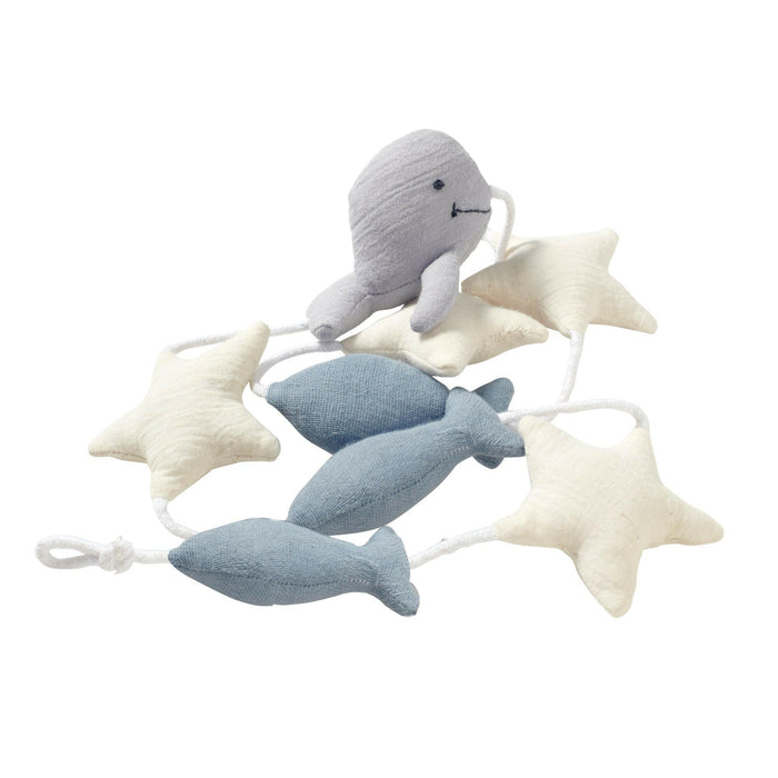 Nordic Coast Company Wandgirlande Musselin Wal Large Kostenloser Versand international
