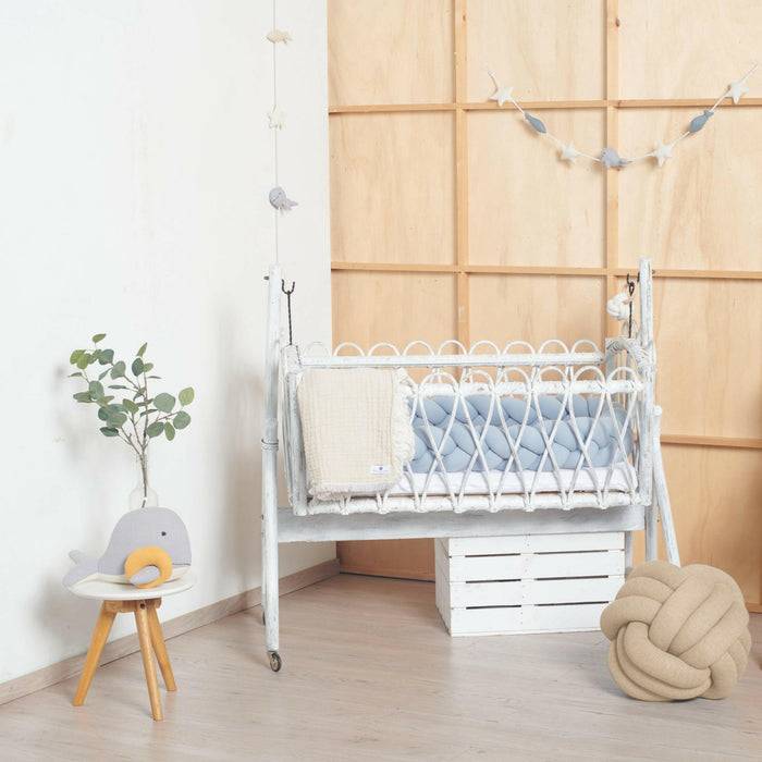 Nordic Coast Company Knotenkissen Strick Beige Begrenzt auf 3 Tage