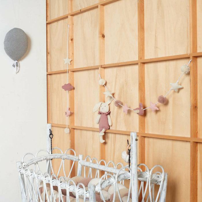 Nordic Coast Company Wandgirlande Musselin Schwan Small 50% Rabatt für begrenzte Zeit
