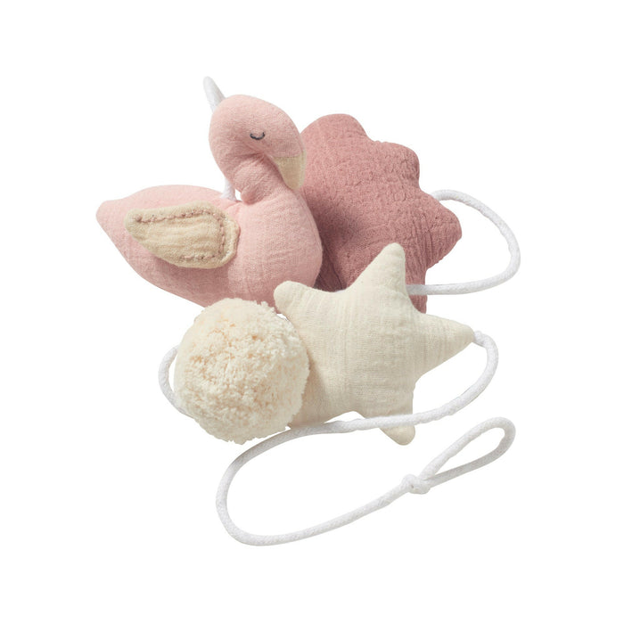 Nordic Coast Company Wandgirlande Musselin Schwan Small 50% Rabatt für begrenzte Zeit