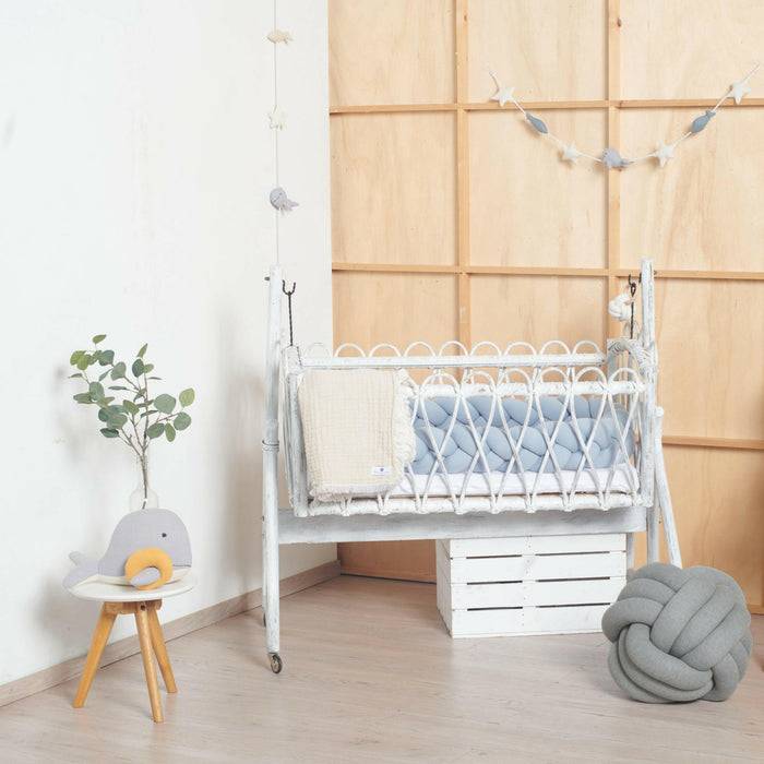 Nordic Coast Company Knotenkissen Strick Grau Rabatte dieses Monats