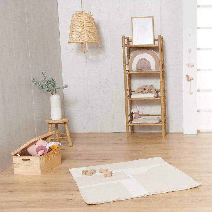 Nordic Coast Company Krabbeldecke Musselin Natur Auslauf