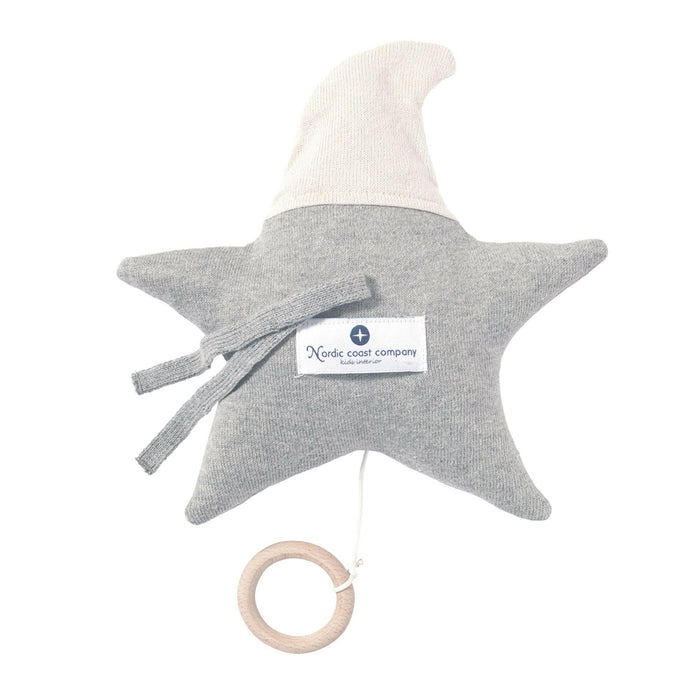 Nordic Coast Company Baby Set "Stern" Spieluhr + Rassel Natur Schlussverkauf