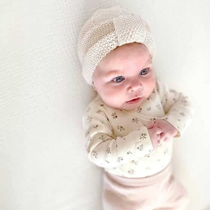 Nordic Coast Company 2er Set Baby Turban Kupfer + Natur Blitzverkäufe