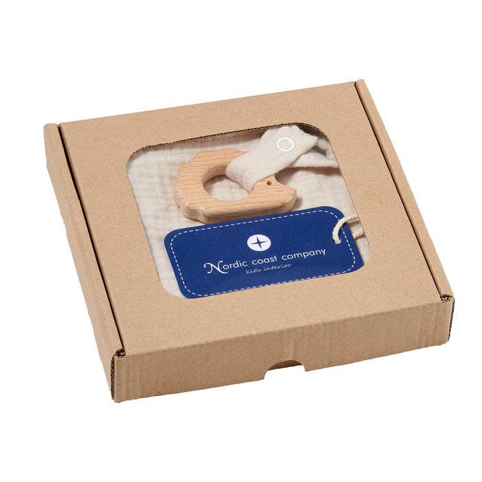 Nordic Coast Company Kuscheltuch Musselin Igel Sand Versandkostenfrei
