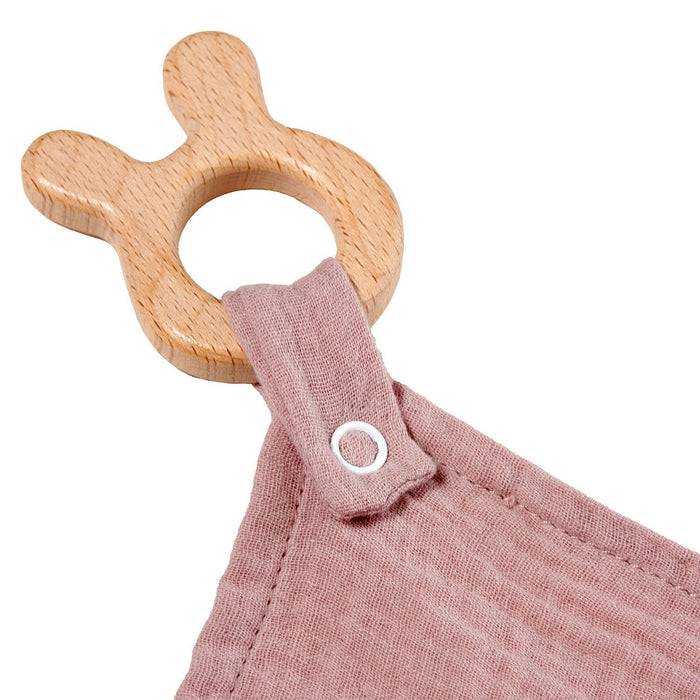 Nordic Coast Company Kuscheltuch Musselin Hase Rosa Flash Sale
