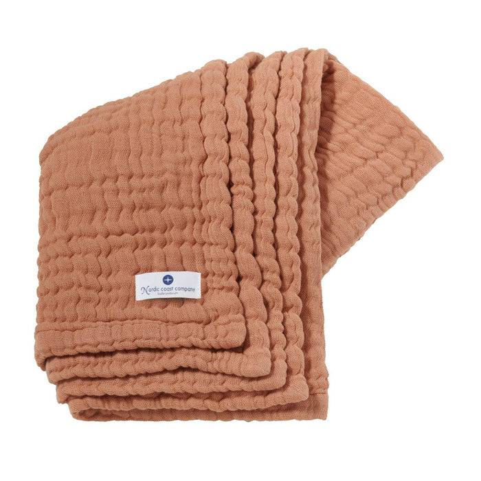 Nordic Coast Company Musselin Decke Karamell Exklusivangebot