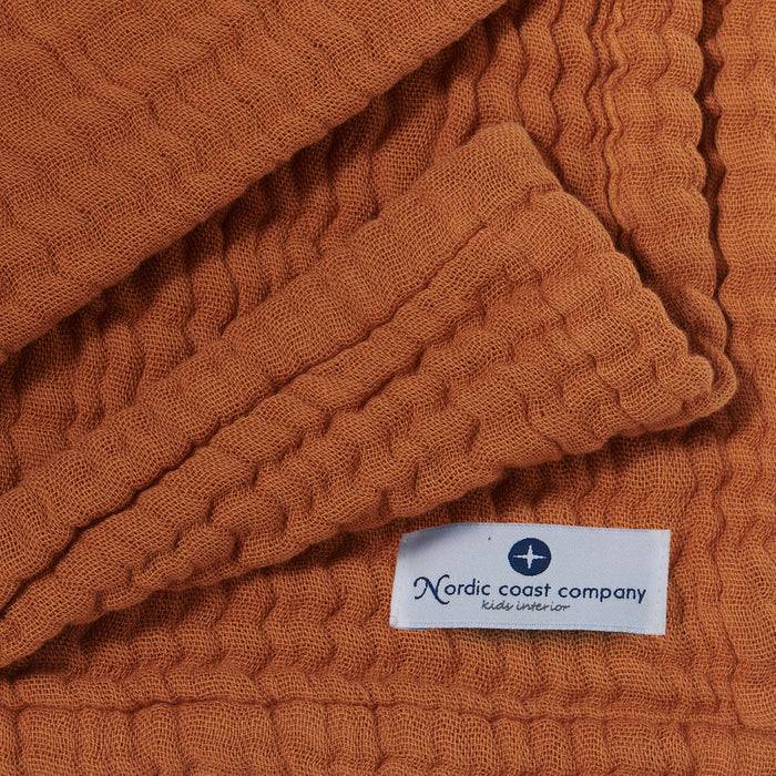 Nordic Coast Company Musselin Decke Zimt Preisnachlass