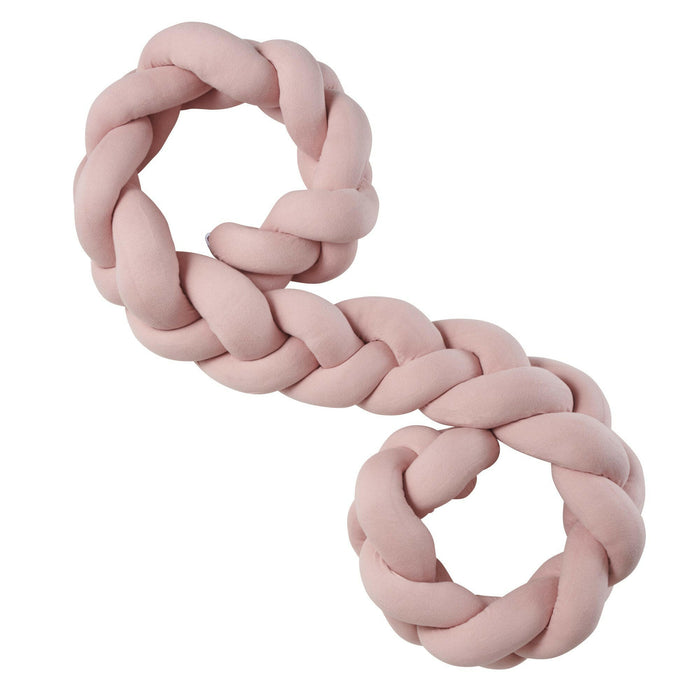 Nordic Coast Company Bettschlange geflochten Rosa Strick XL Schmal Cyber Monday