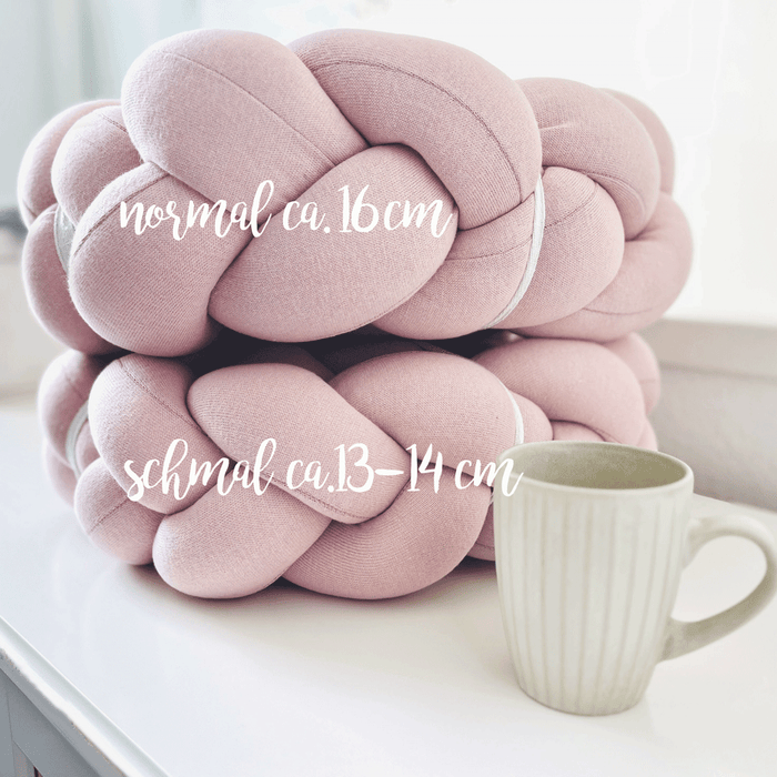 Nordic Coast Company Bettschlange geflochten Rosa Strick XL Schmal Cyber Monday
